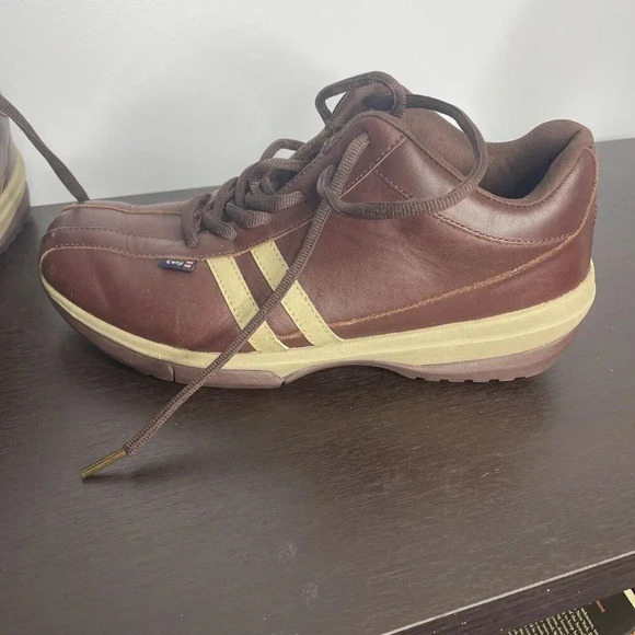 Phat Farm Mens Vintage Leather Tan Brown Shoe Size 9 - Picture 9 of 12